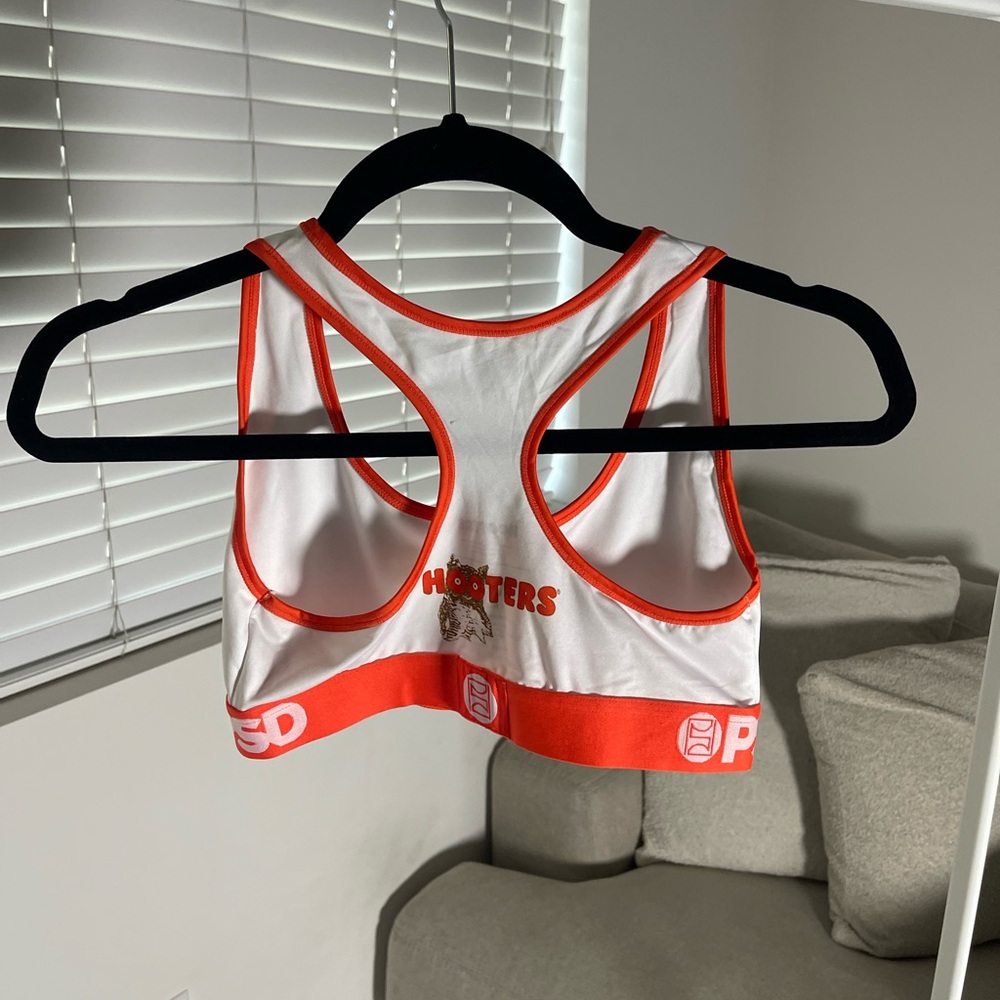 PSD White and Orange Sports Bra - Picture 2 of 3